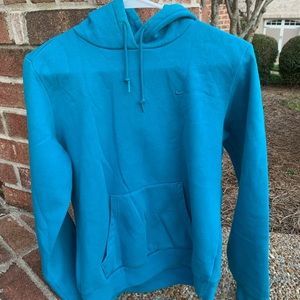 Vintage Blue Nike Swoosh Hoodie